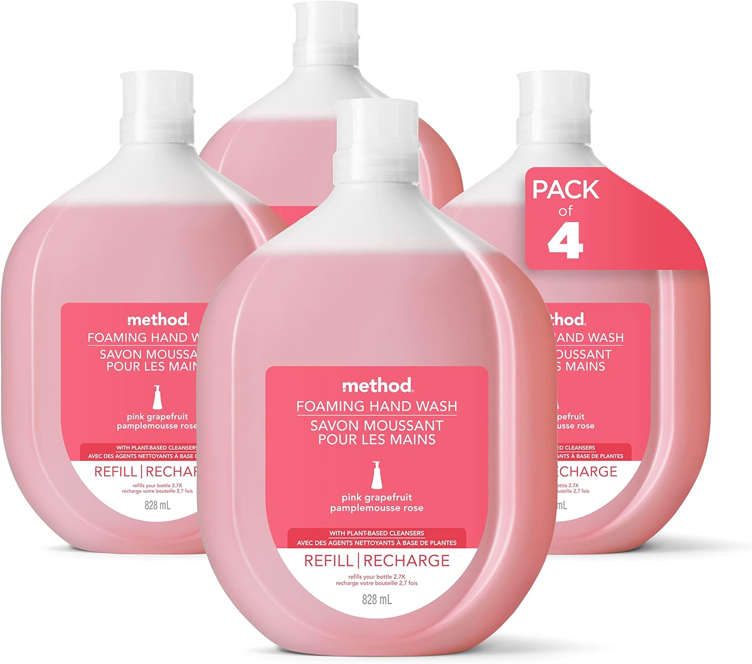 Method Foaming Hand Soap Refill, Biodegradable Formula Reloads Foam