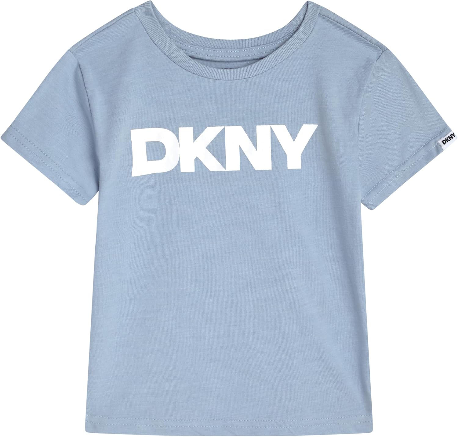 DKNY Baby Boys Pants Set - 2 Piece Short Sleeve Graphic Tee and Cozy Fleece Jogger Pants for Infant Toddlers Little Boys - Image 5