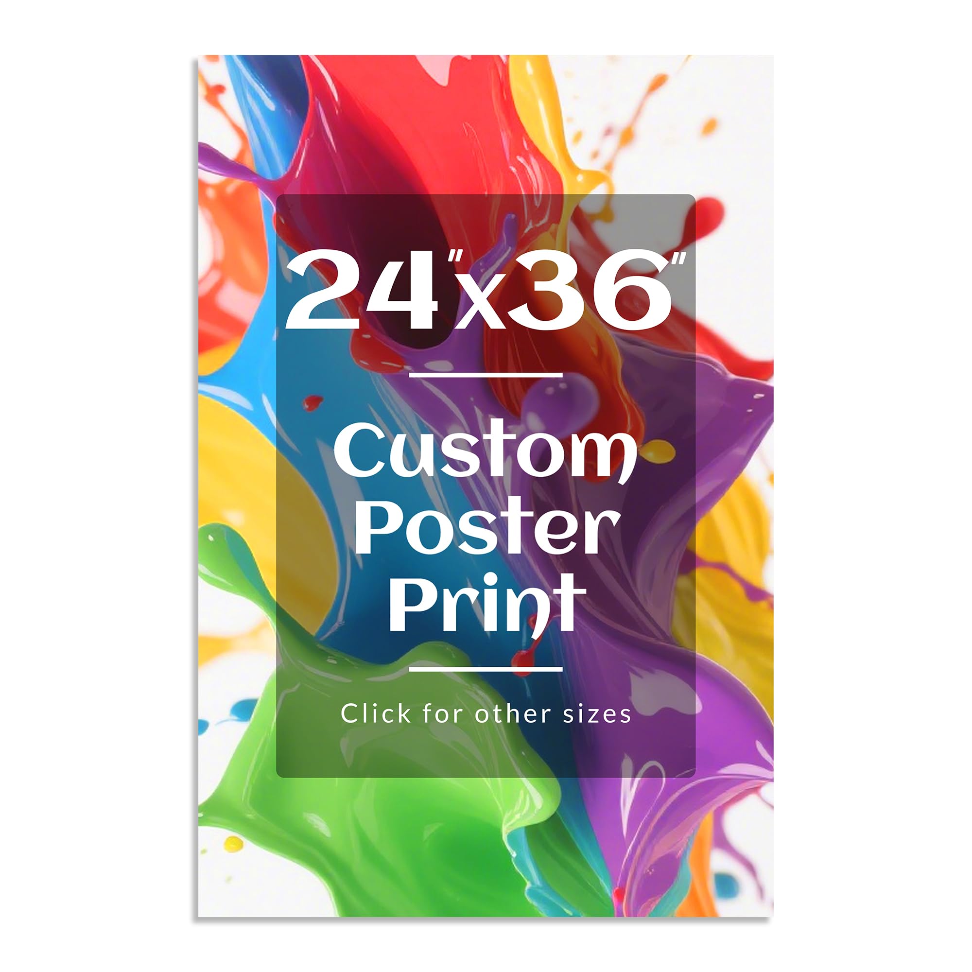 Amazon.com: Personalized Custom 24x36 Poster – Upload Your Photo