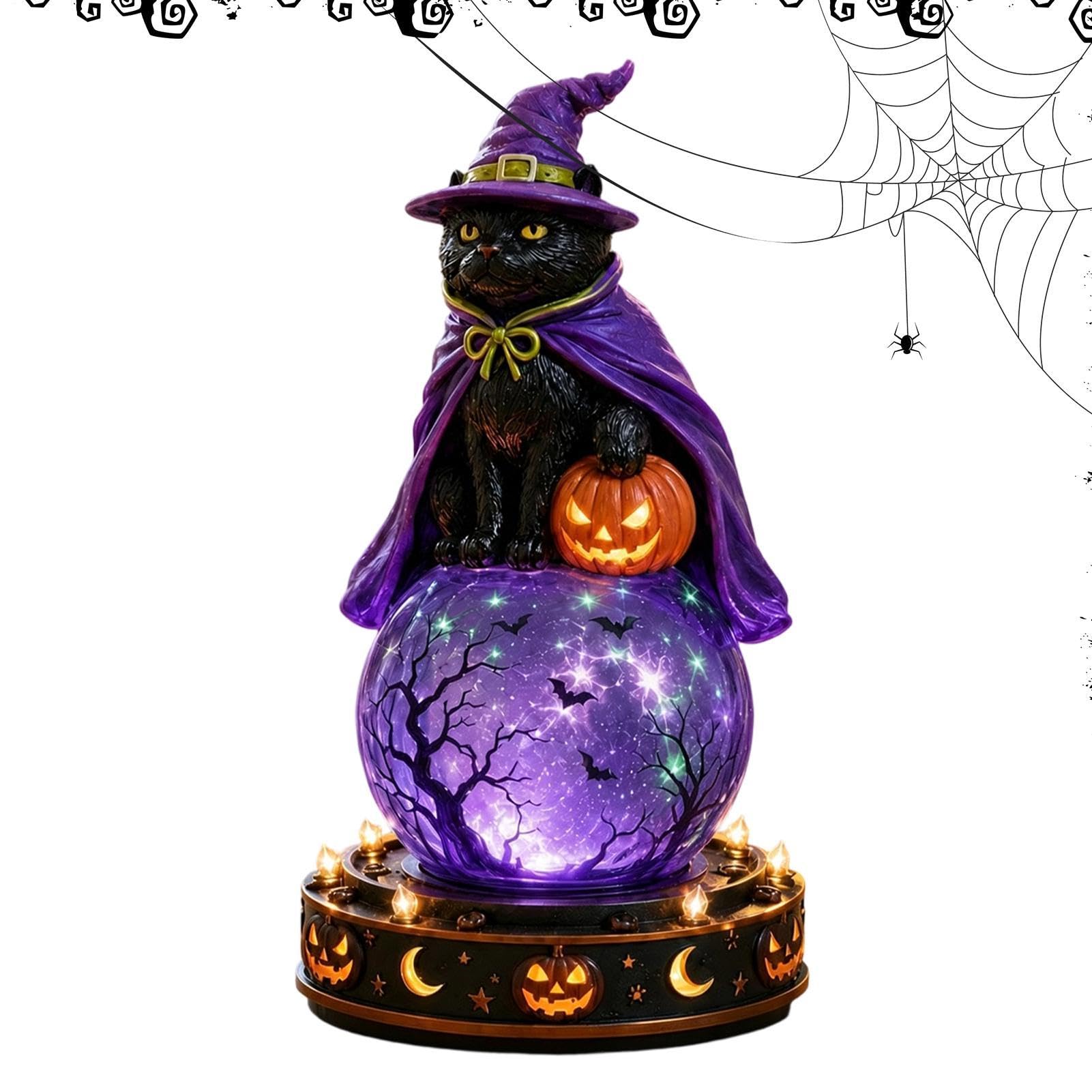 Świecąca Kula Kryształowa Halloween Świąteczna ozdoba świetlna