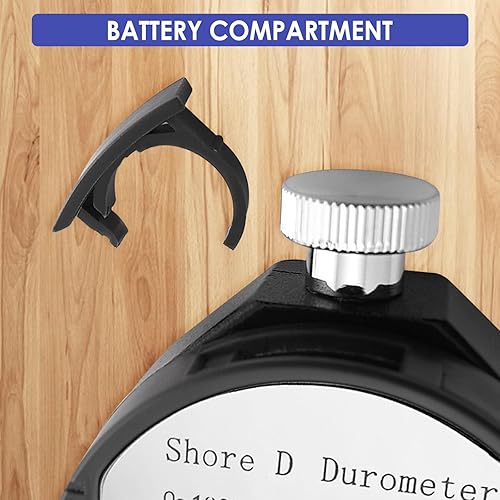 Miniatura 9 de Shore D - Medidor de dureza portátil 0-100HD Durómetro digital D para goma, neumático, plástico, plástico térmico, pisos, bola de bolos con pantalla