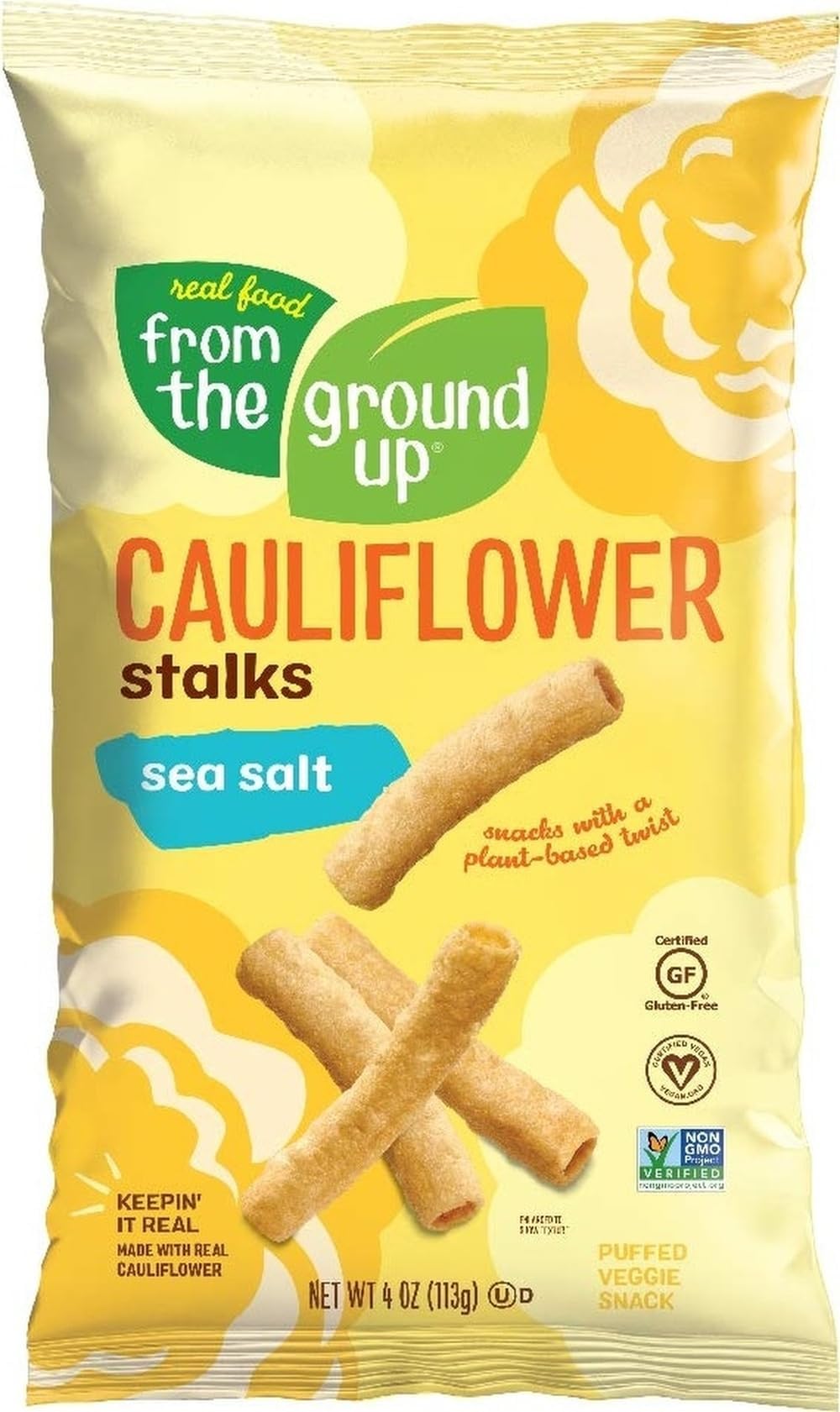 From the Ground up Sea Salt Cauliflower Stalks, 4 OZ