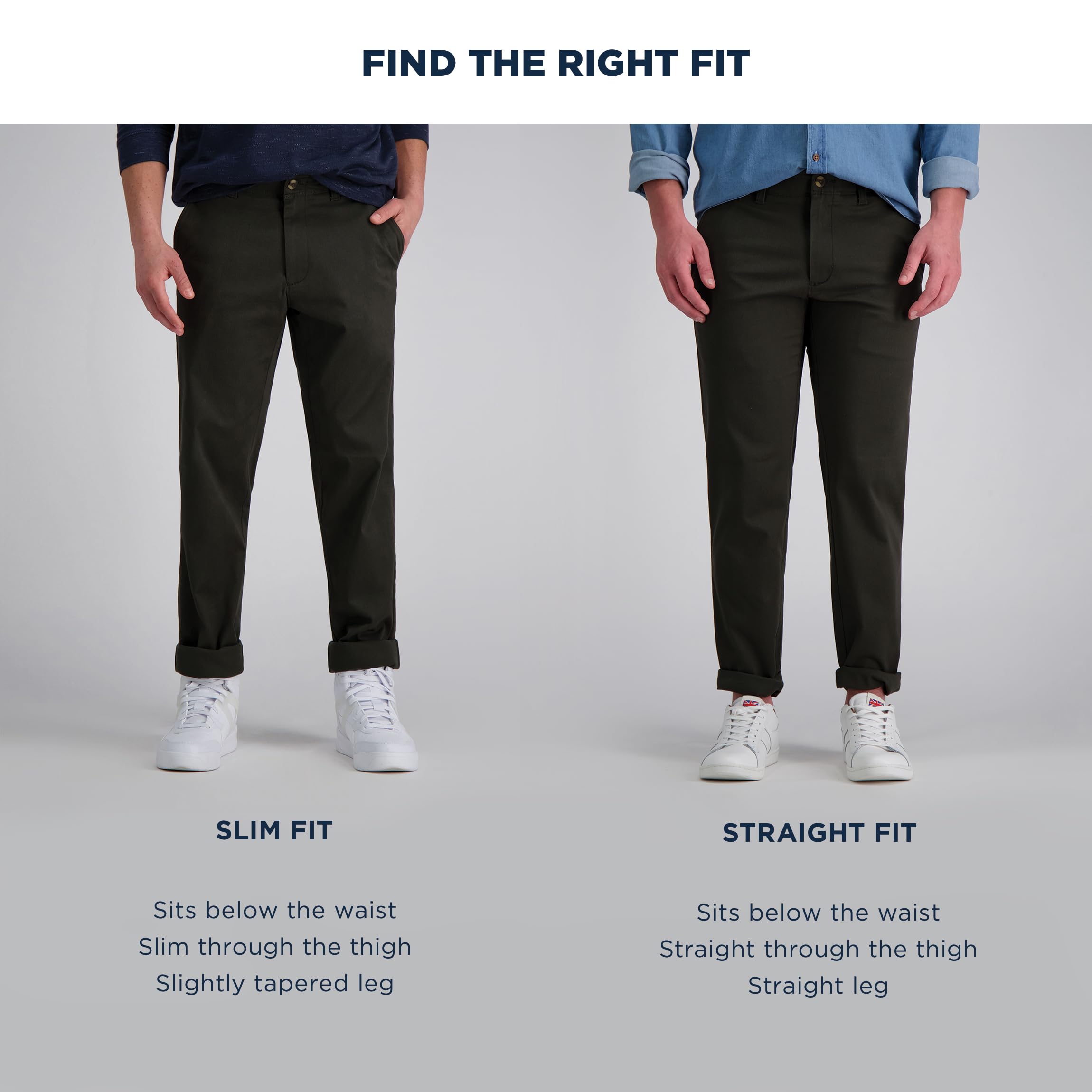 Haggar PLN Plain Weave Pant Pantalones de Vestir para Hombre