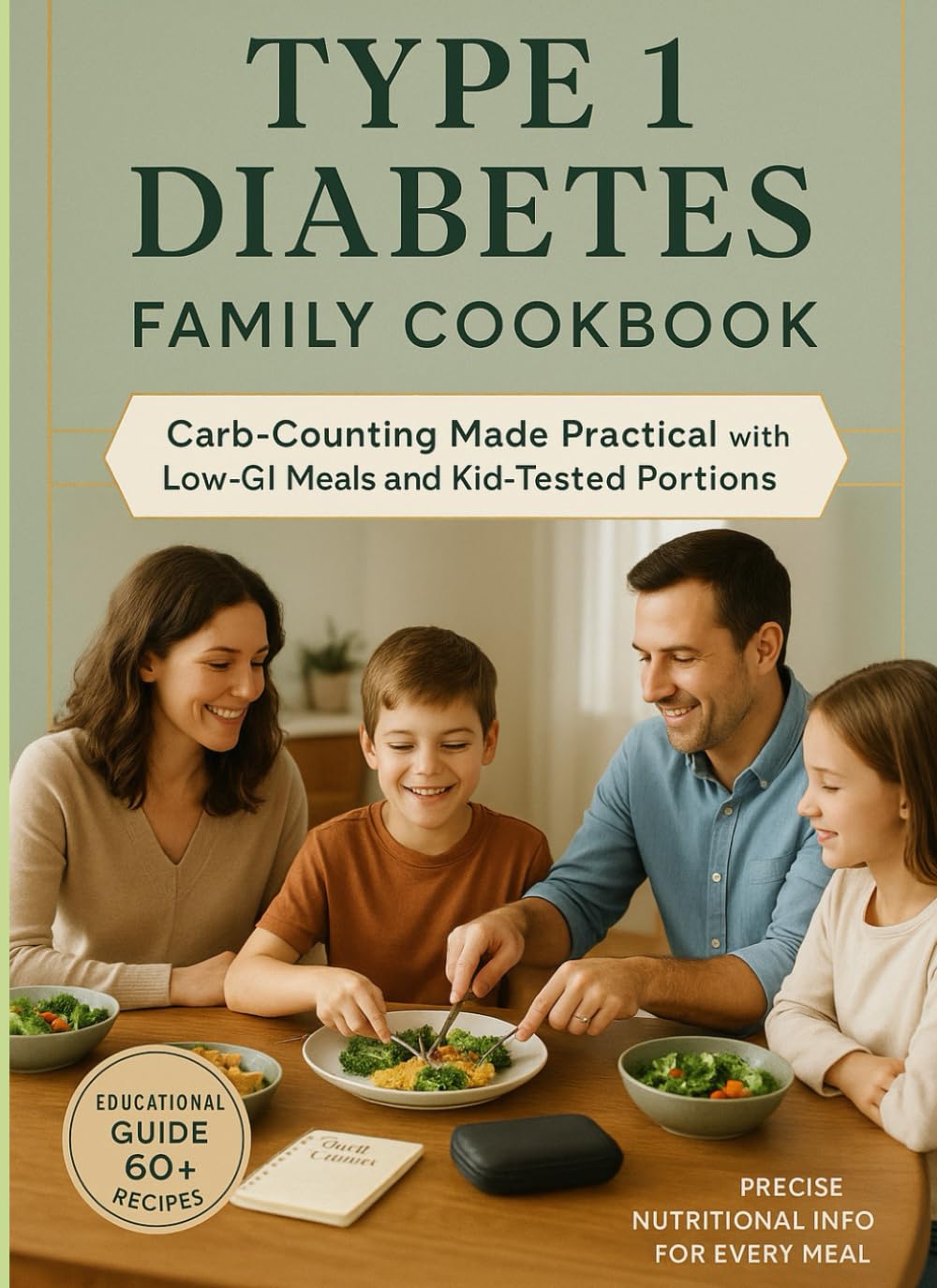 TYPE 1 DIABETES FAMILY COOKBOOK: Carb-Counting Made Practical with Low-GI Meals and Kid-Tested Portions