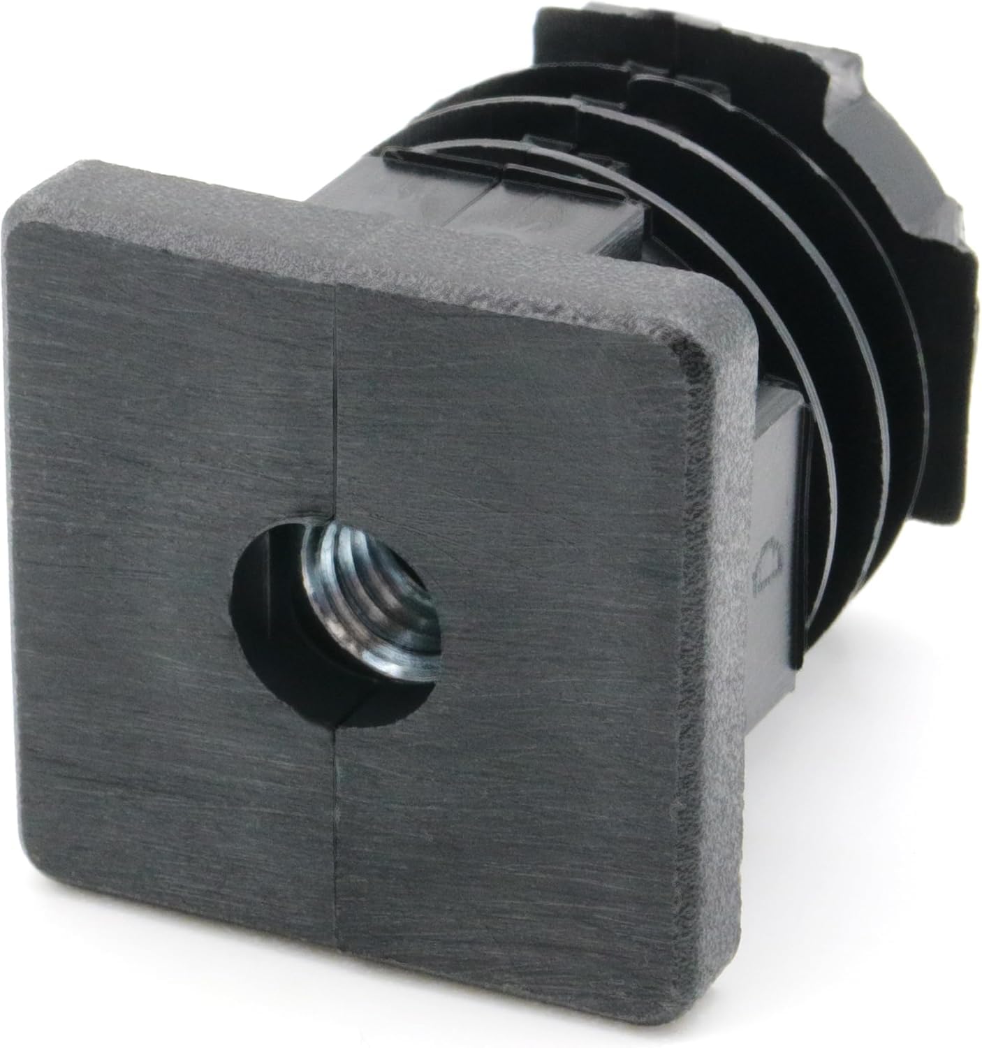 4X Gewindestopfen Vierkantrohrstopfen 35x35 mm 1,5-2 mm mit M8 Innengewinde