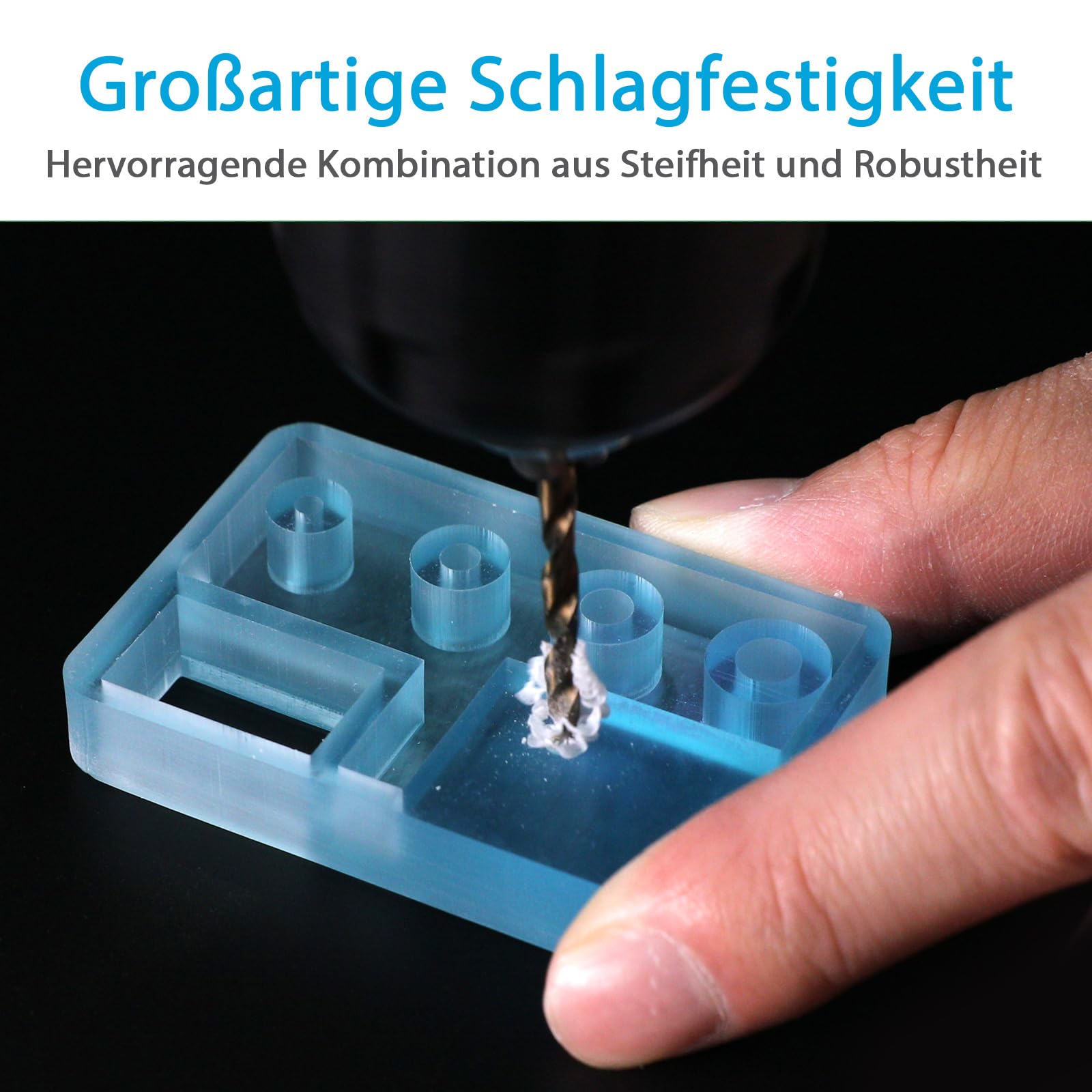 ELEGOO ABS-Like Resin 1000g Grau, 405nm Rapid LCD UV-härtendes Harz Photopolymerharz 3D Drucker Resin für LCD/DLP 3D Drucker