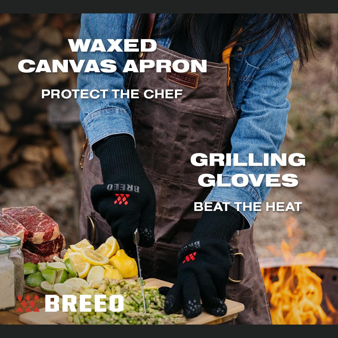 Amazon.com: Breeo Fire Pit Gloves - Leather, Heat-Resistant Fire