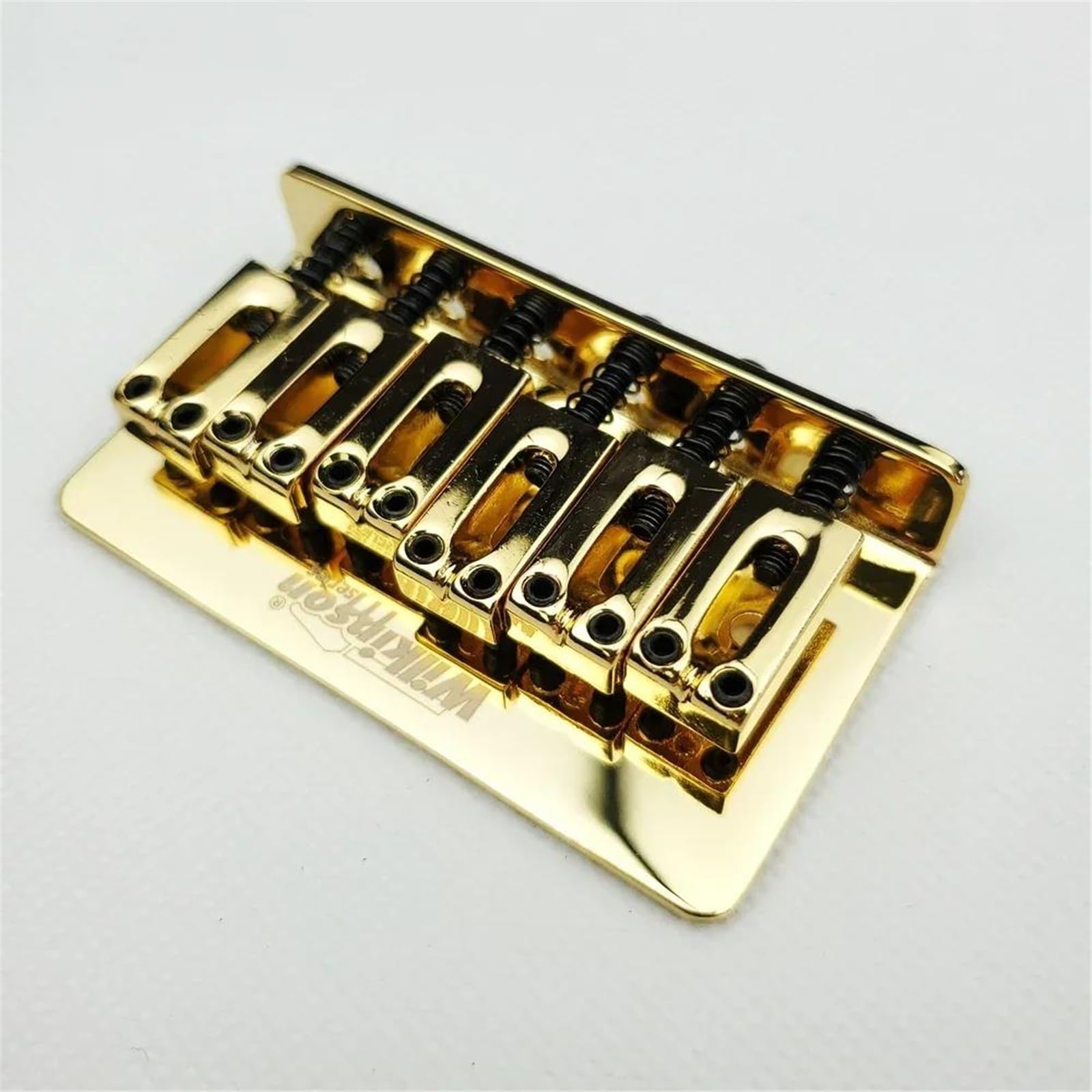 Gitarrenbrücken-Bausatz E-Gitarre Feste Brücke Saite Durchgehende Brücke Steg Saitenhalter Saitenabstand 10,5 Mm Metallmaterial
