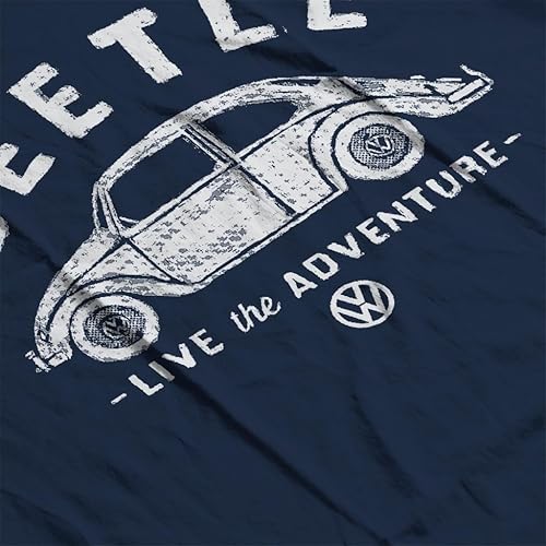 Miniatura 5 de Volkswagen Beetle Black Live The Adventure - Camiseta para hombre
