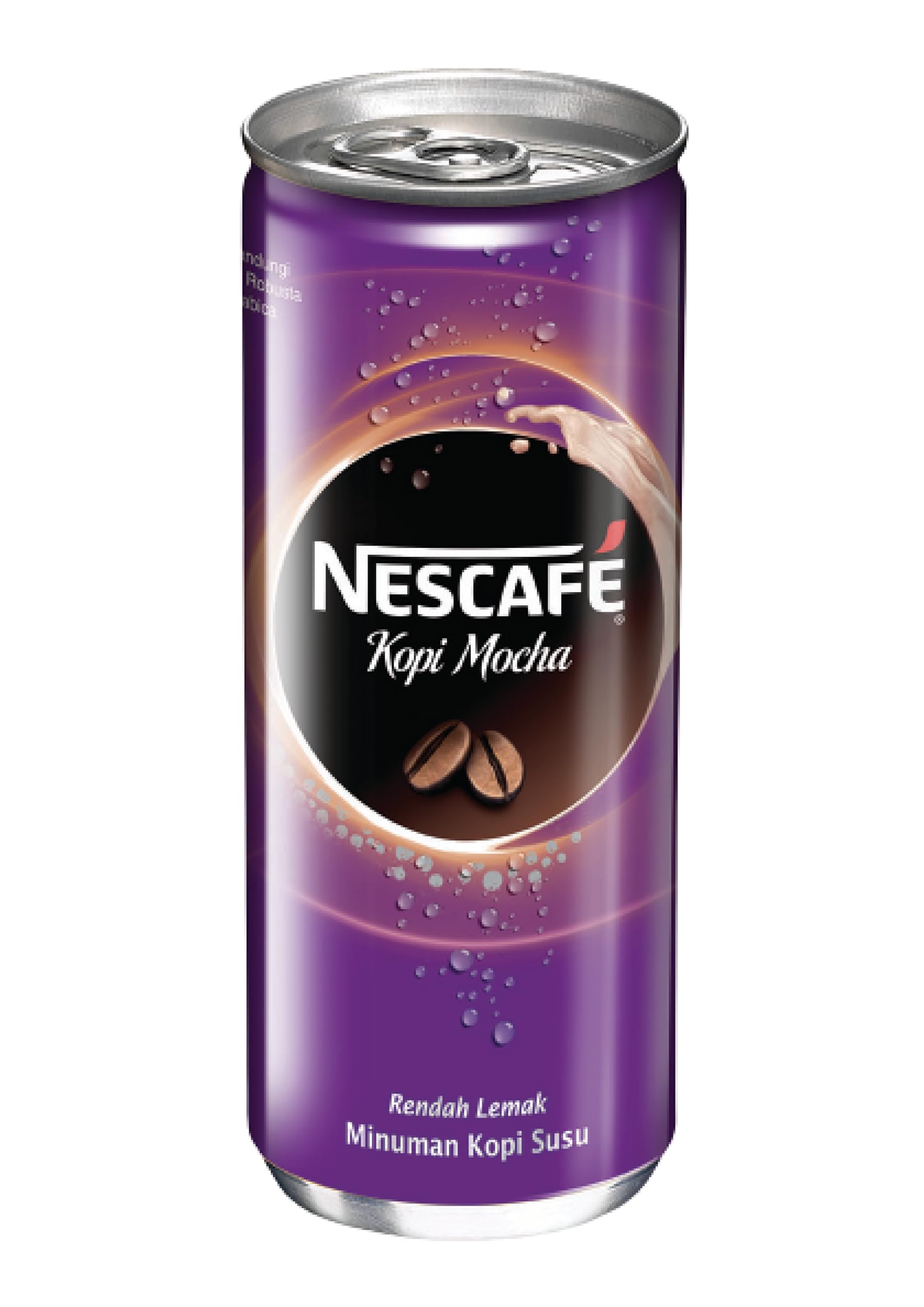 Nescafe Drink Mocha Can, Low Fat Milk Coffee Drink - 240 ML