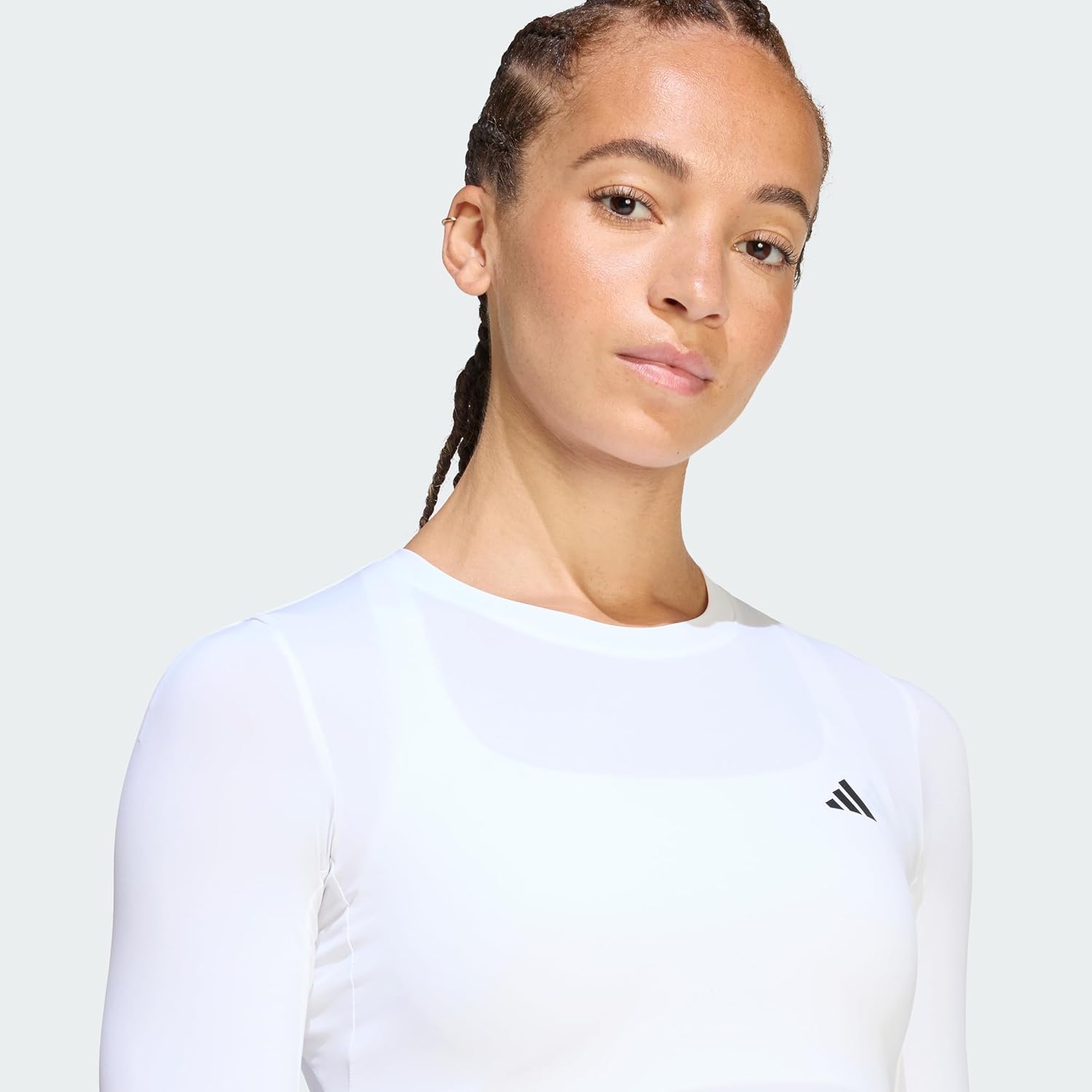 adidas Women's PrimeLift Essentials Workout Contour Long Sleeve Top