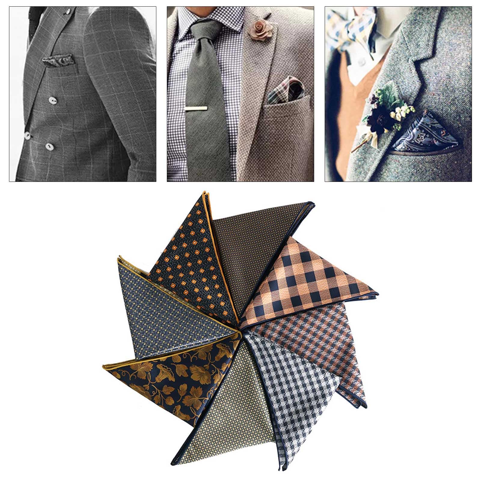 Kangnice Wedding Handkerchief Pocket Towel for Sports Travel Work Grooms Weddings Prom Versatile Square Handkerchief