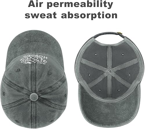 Miniatura 4 de Just Girl Who Loves Horse - Gorra de béisbol para mujer, ajustable, de moda, de algodón