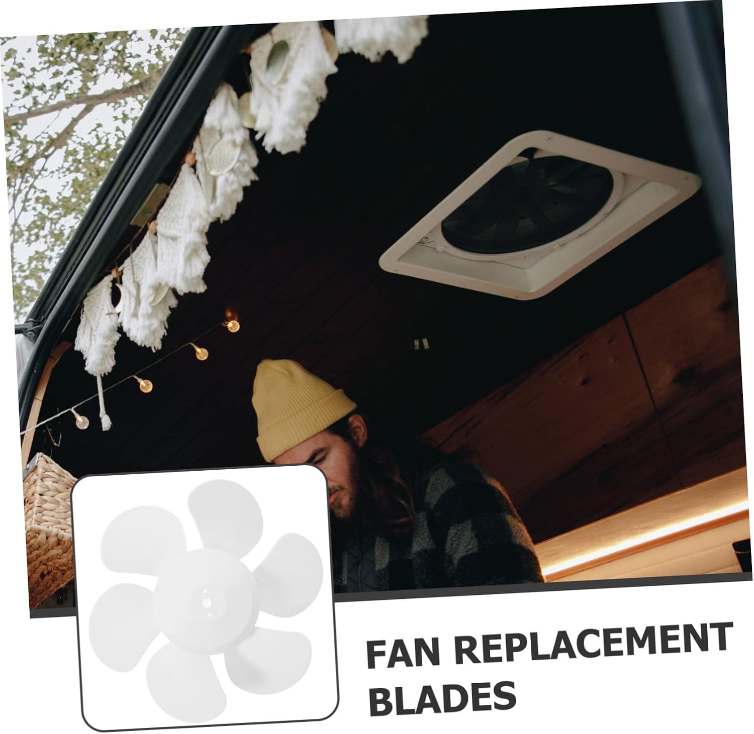 Bathroom Fan Blades 8 Inch Replacement for Ceiling Fans Sturdy and Efficient Ventilation