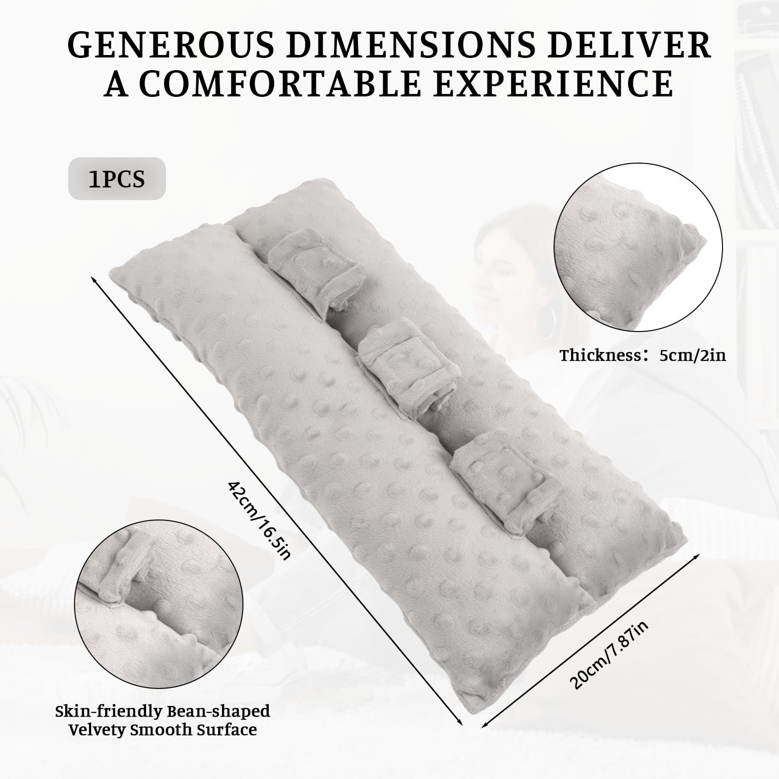 Hysterectomy Pillow Soft: Seatbelt Mastectomy Pillow Hysterectomy Recovery Must haves Car Seat Belt Pad Cushion Support for C-section Recovery Cervical Cancer Uterine Abdominal Post Surgery — view 2
