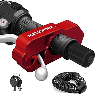 Heavy Duty Motorcycle Handlebar & Brake Anti-Theft Lock Kit