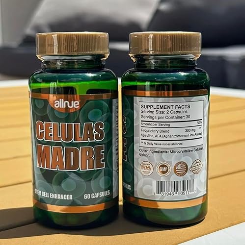 Miniatura 2 de Celulas Madres Potenciador de Células Madre 60 Cápsulas Espirulina AFA Naturall 1 Botellón Biocell - Regenex - Madre Cell Plus