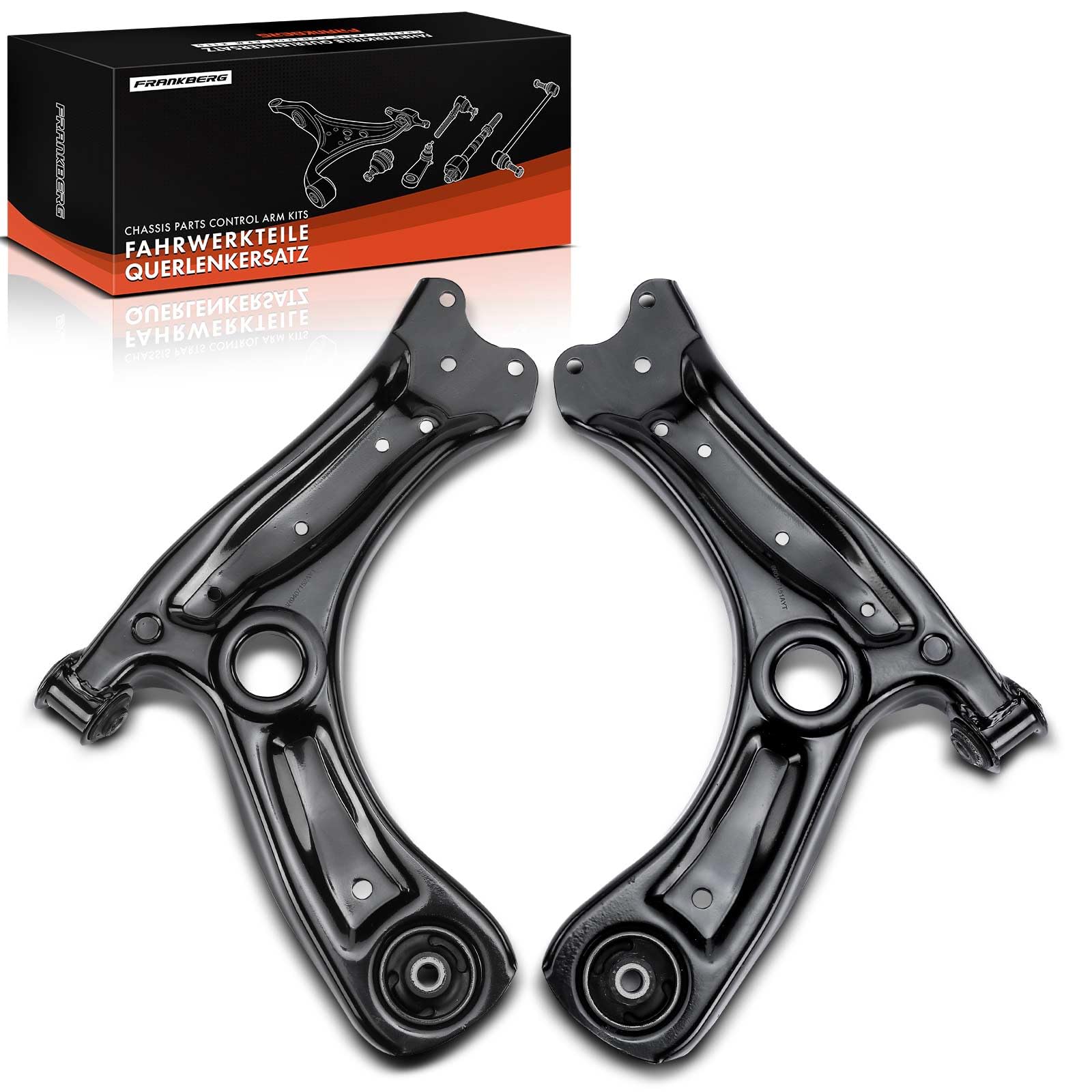 Frankberg 2 brazos de control delanteros izquierdo y derecho 6R0407152F | Compatible con: Ibiza IV Sportcoupé 6J1 6P5, A1 Sportback 8XA 8XF, Polo 6C1 6R1, Ibiza IV ST 6J8 6P8, Fabia III NJ3