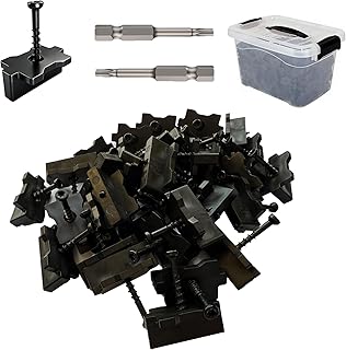 1250pcs Hidden Deck Fasteners for Decking Board,Composite Deck Clips Plastic Hidden Fastners with Metal Screws,Universal Nylon Clips for Composite Decking Cover 500 sq. ft of Deck (1250)