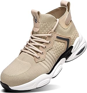 Safety Sicherheitsschuhe Herren Arbeitsschuhe Herren Damen Leicht Sportlich Atmungsaktiv Schutzschuhe mit Stahlkappe