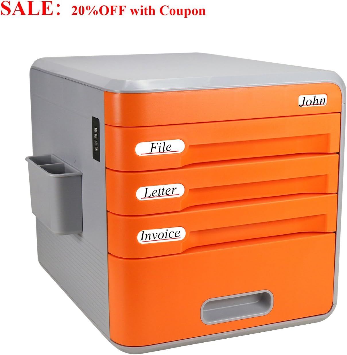 Fine Dragon Destktop File 3Drawer Mini Desk File Organizer with