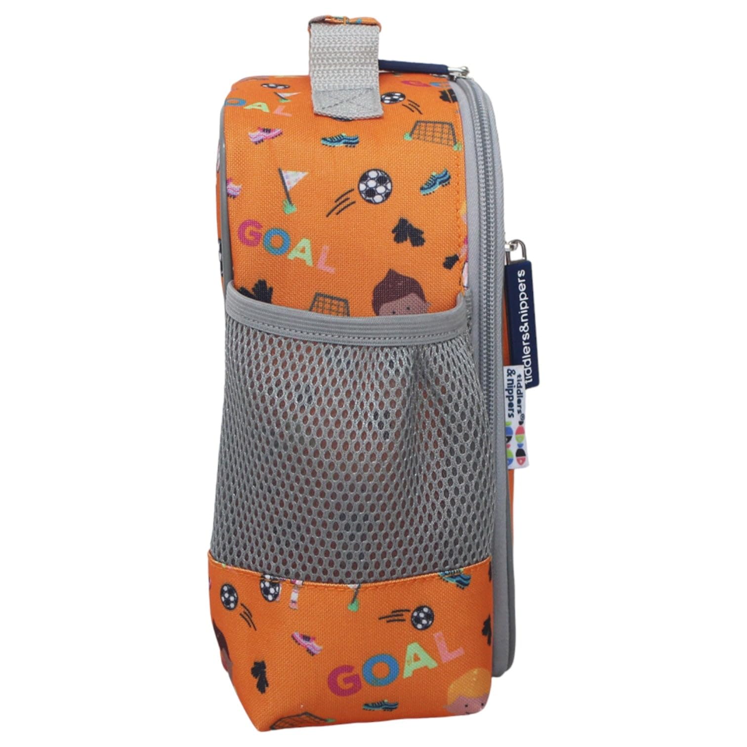 tiddlers & nippers Kids Lunch Bag, Football Fun - Image 3