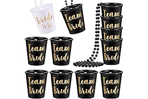 Maitys Plastic Beaded Bridal Shot Glass Necklace