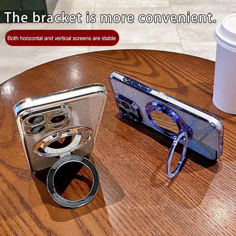 Coque iPhone 12 TPU antichoc avec miroir de maquillage bleu - 7