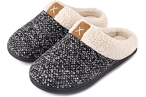 Women's Indoor Bedroom Slippers with Memory Foam: Cozy and Comfy Slippers for Women