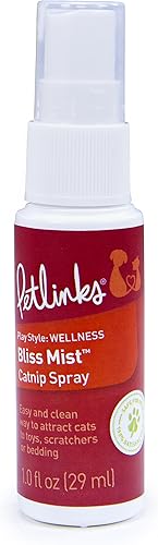 Miniatura 26 de Petlinks Bliss Mist - Aerosol de hierba gatera, seguro para mascotas, 7 onzas líquidas