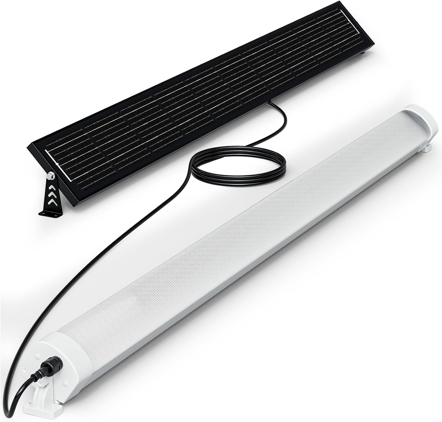 MMKT Solar Powered Shed Light with Motion Sensor & Remote Control, LED Ceiling Light, IP65 Waterproof Split Solar Light for Garage, Shop, Barn, Carport