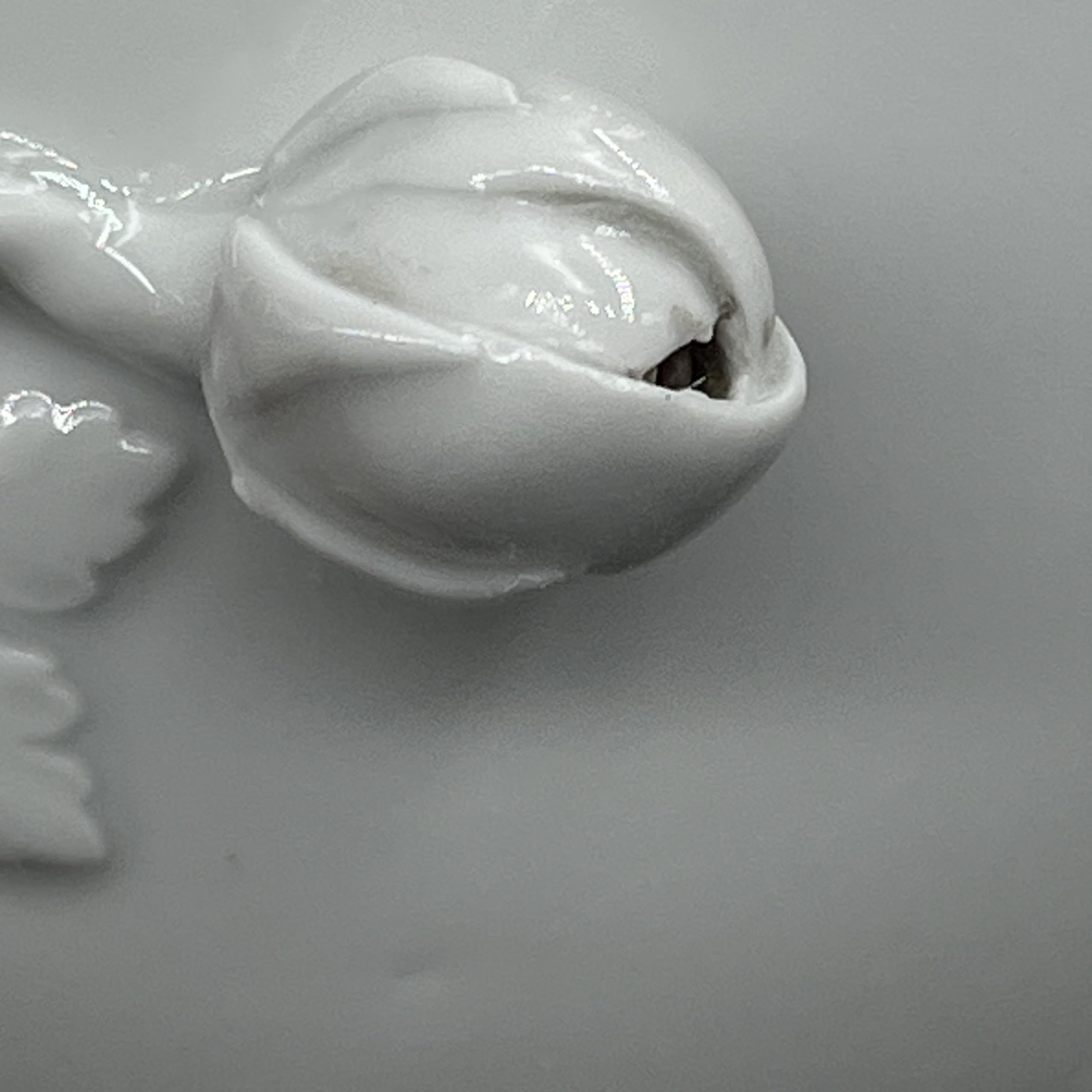 Generisch Meissen Zuccheriera in porcellana con coperchio bianco Nelle spade sono 4 tagli larghi 9,5 cm e alti 6 cm