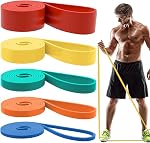 Bandes de résistance, bandes d'aide à tirer - Bandes d'entraînement, bandes d'exercices, bandes de résistance longue Set pour travailler dehors, fitness, entraînement, thérapie physique pour les hommes femmes