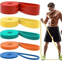 Resistance Bands, Pull Up Assist Bands - Workout Bands, Eexercise Bands, Long Resistance Bands Set for Working Out, Fitness, Training, Physical Therapy for Men Women - Blue