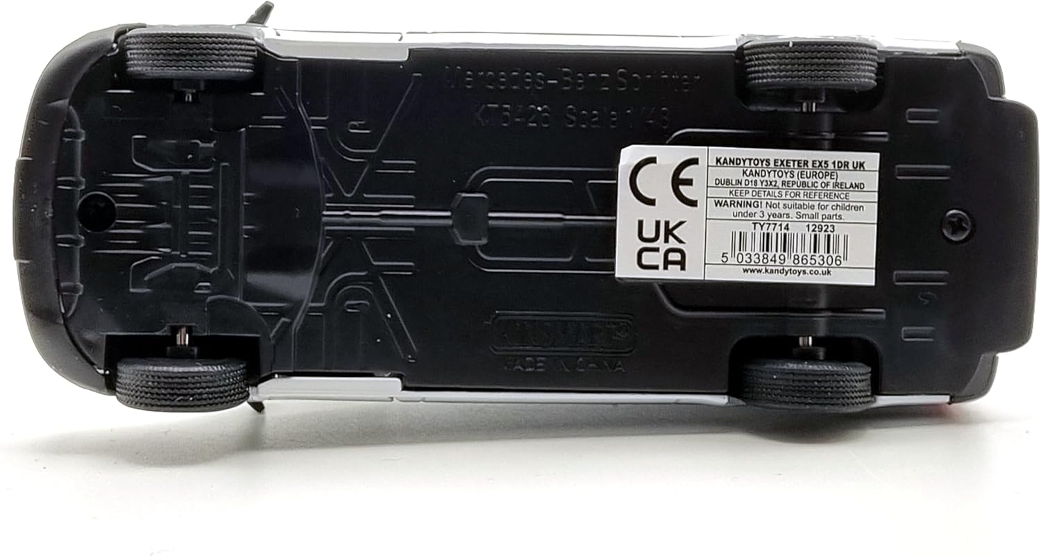 KiNSMART - Mercedes-Benz Sprinter Cargo Van, 1:48 O Scale Die Cast Metal Model Toy Van, Pull-Back Action, White 12 Pack