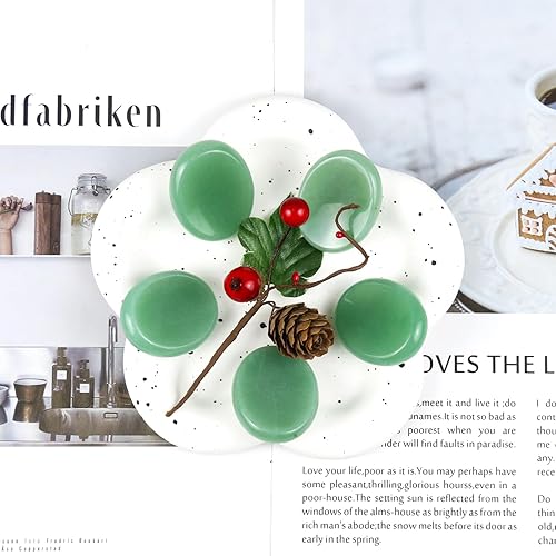 Miniatura 3 de Piedras de preocupación cristal de aventurina verde para niños, cristales de chakra y piedras curativas, piedra de palma ovalada, piedra para