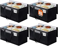 Vista 8 de BlissTotes Bolsas de mudanza, cajas de mudanza resistentes con cremalleras en la parte superior y asas resistentes, bolsas de almacenamiento