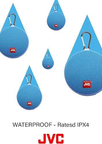 Miniatura 7 de JVC Altavoz inalámbrico portátil con sonido envolvente, Bluetooth 5.0, IPX4 impermeable, duración de la batería de 7 horas - SPSA2BTB (negro)