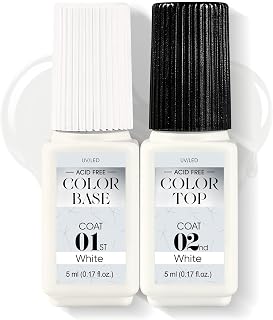 Jofay Fashion White Nail Polish, 10ml All-in-One Step Gel Polish Soak Off LED/UV Lamp DIY Salon Manicure at Home Long Lasting Glossy Finish Home Nail Salon Gift for Women & Girls (0.33 Fl Oz)