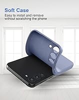Vista 7 de Foluu Funda de silicona para Samsung Galaxy S23 Plus, funda protectora de goma de gel líquido con forro de microfibra suave, carcasa rígida delgada