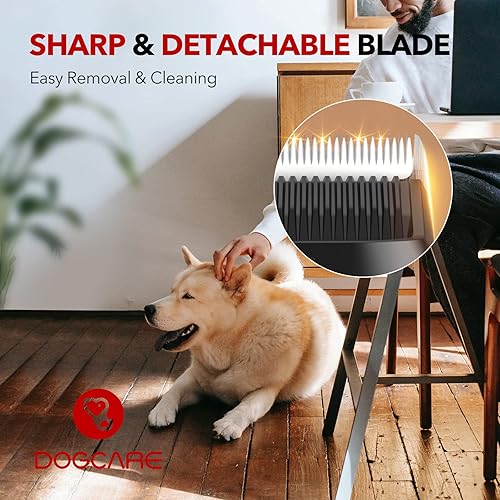 Miniatura 5 de DOG CARE Kit de cortapelos para perros  Cortapelos profesional de alta resistencia de 3 modos para abrigos gruesos, recortadora de pelo recargable