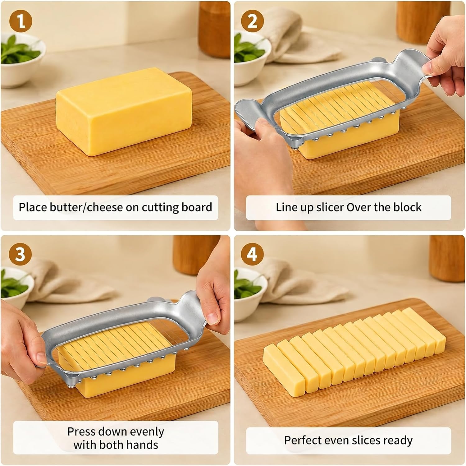 Stainless Steel Butter Cheese Slicer Dishwasher Safe