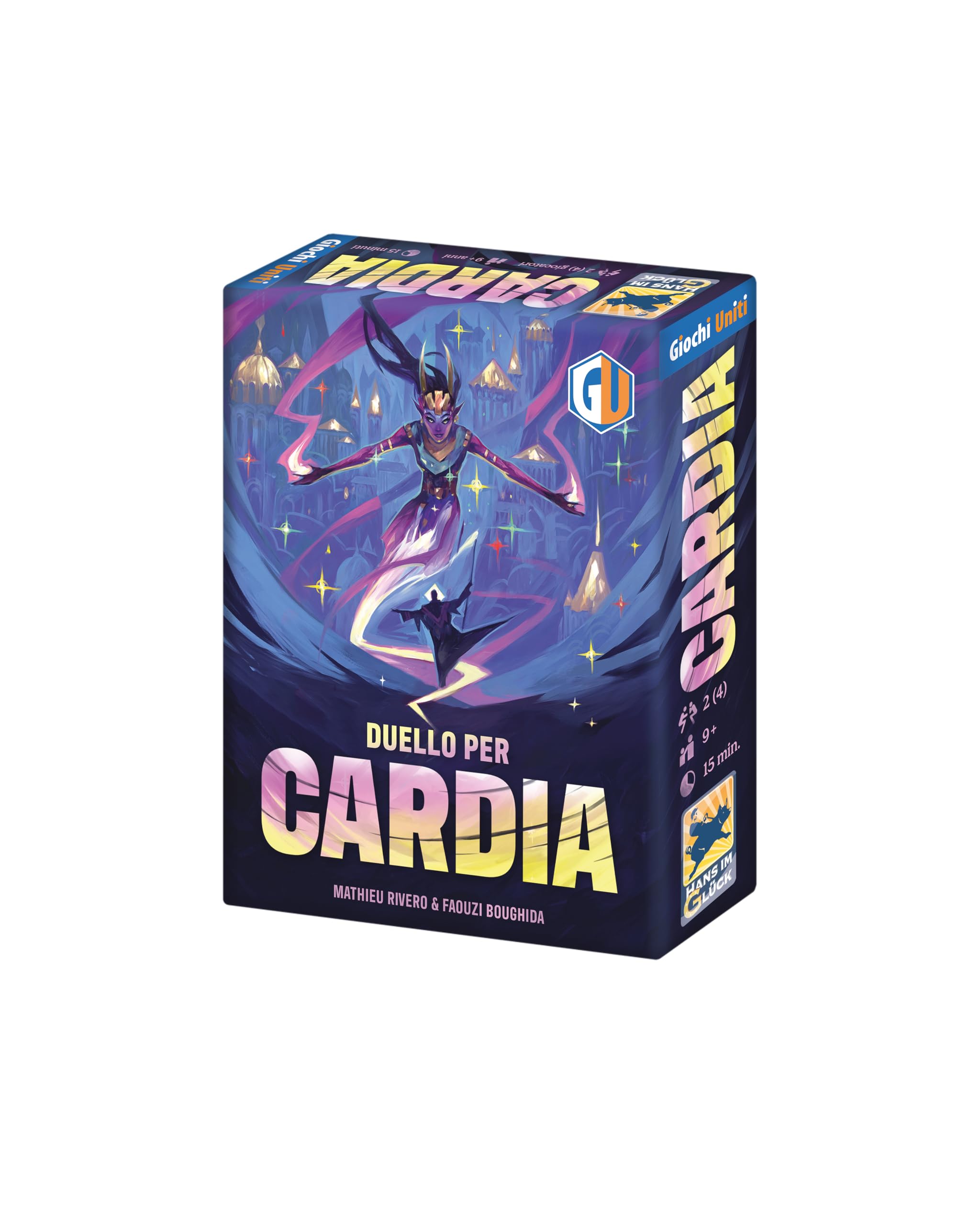 Giochi Uniti - Cardia, Brettspiel, 2 (4) Spieler, 9+ Jahre, GU856, italienische Ausgabe