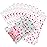 COQOFA 100 Pcs Star Printed Sealable Gift Wrap Cello Cellophane Bags Self sealing Adhensive Treat Bags Party Favor bags (4x6inch, Pink)