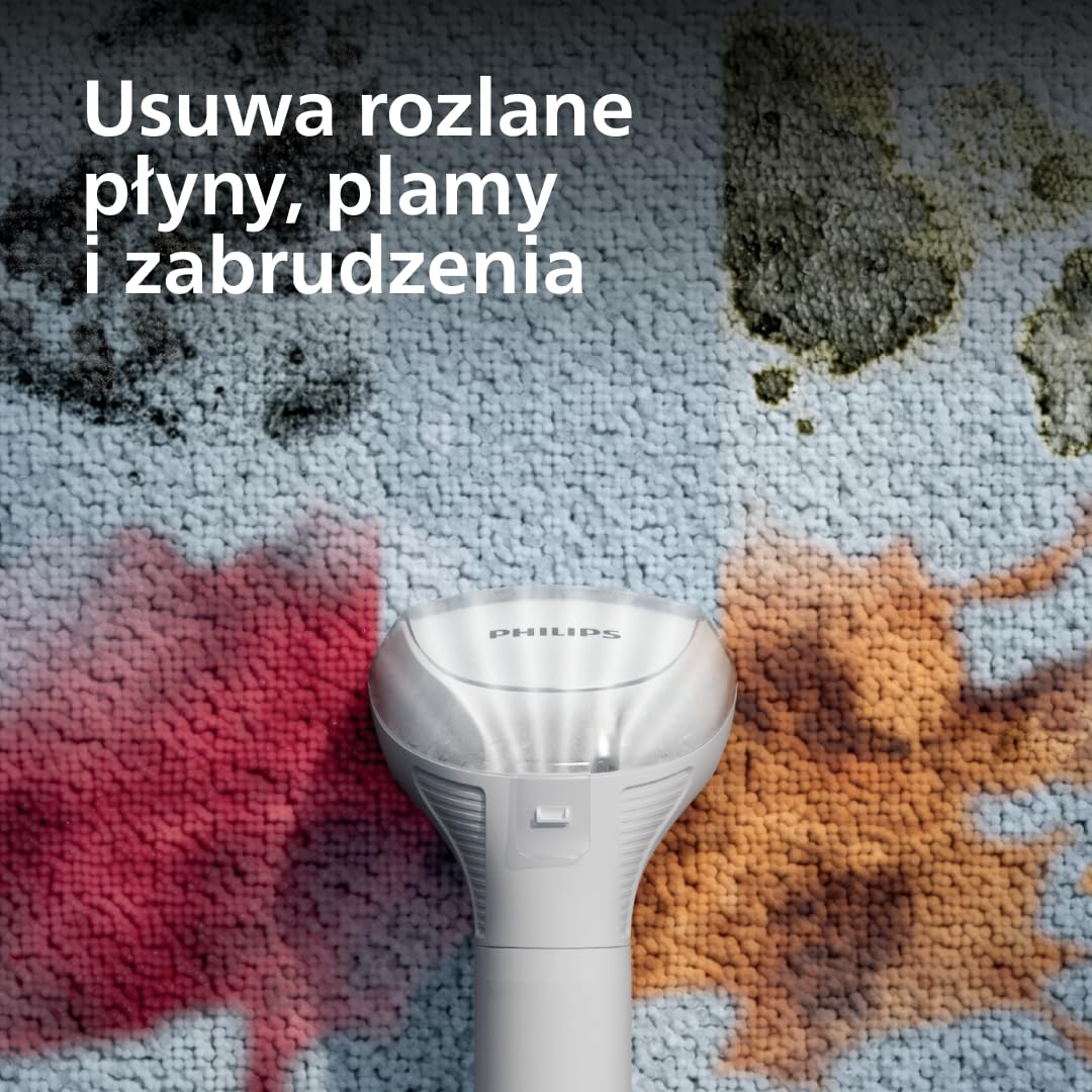 Philips Odkurzacz do usuwania plam z serii 3000 - usuwanie plam, wzmocnienie świeżości, inteligentny panel sterowania, funkcja automatycznego czyszczenia, idealny do dywanów i tapicerki (XW3192/11)