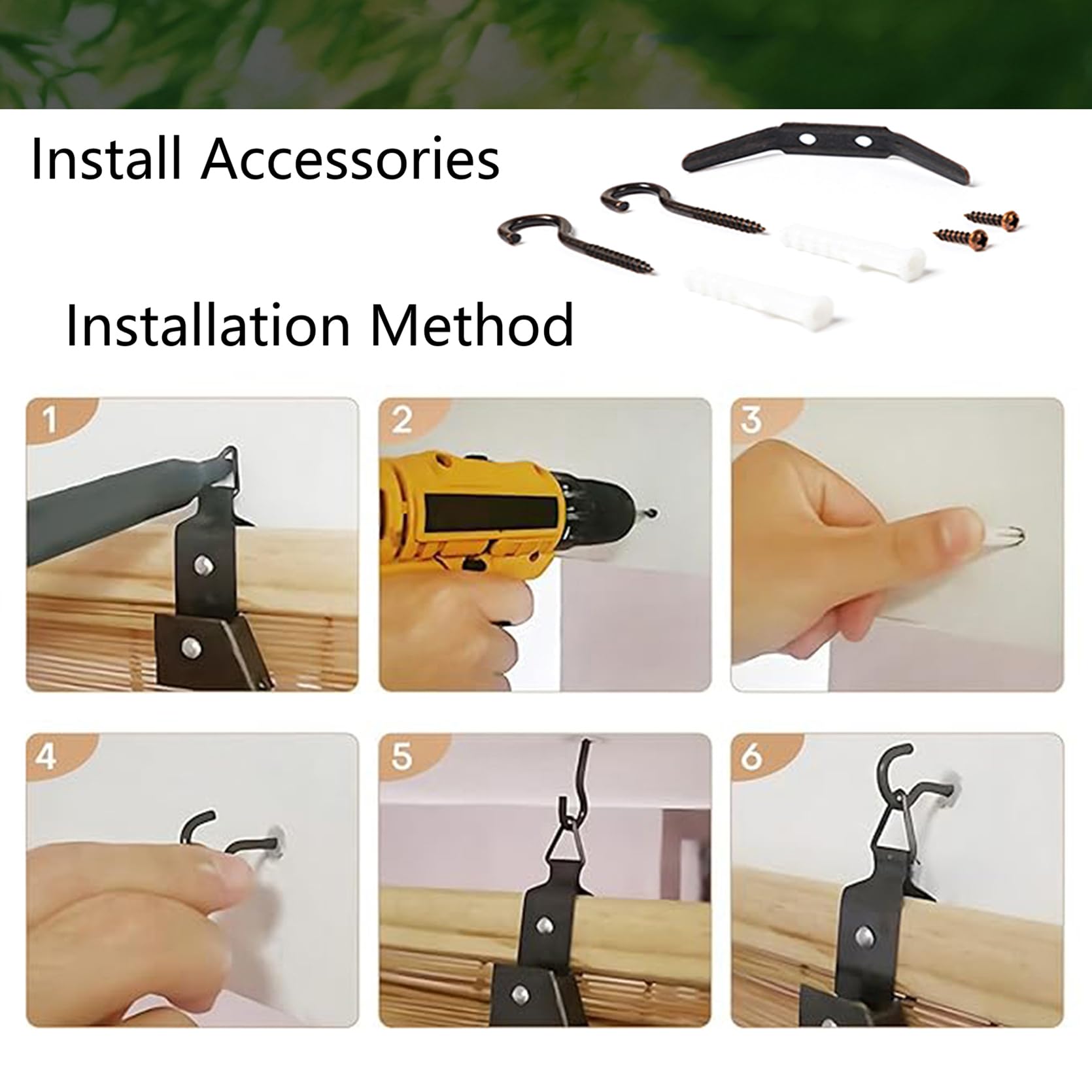 Natur Bambus Rollo Weiß Verdunklungsrollo Innen/außen/Garten Retro | Raffrollo Sichtschutz-jalousien, Thermorollos,Tag und Nacht Duo Verdunkelungsvorhänge Für Fenster und Türen,Ohne Bohren