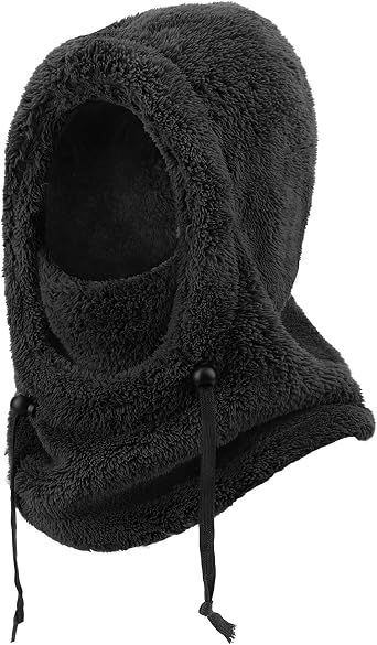 DRESHOW Balaclava Fleece Windproof Ski Mask for Women Men Winter Face Mask Warm Neck Warmer Hooded Scarf Hat for Cold Weather