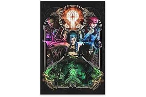 KANCAIGOU Arcane Jinx Animated Movie Poster Wall Decor