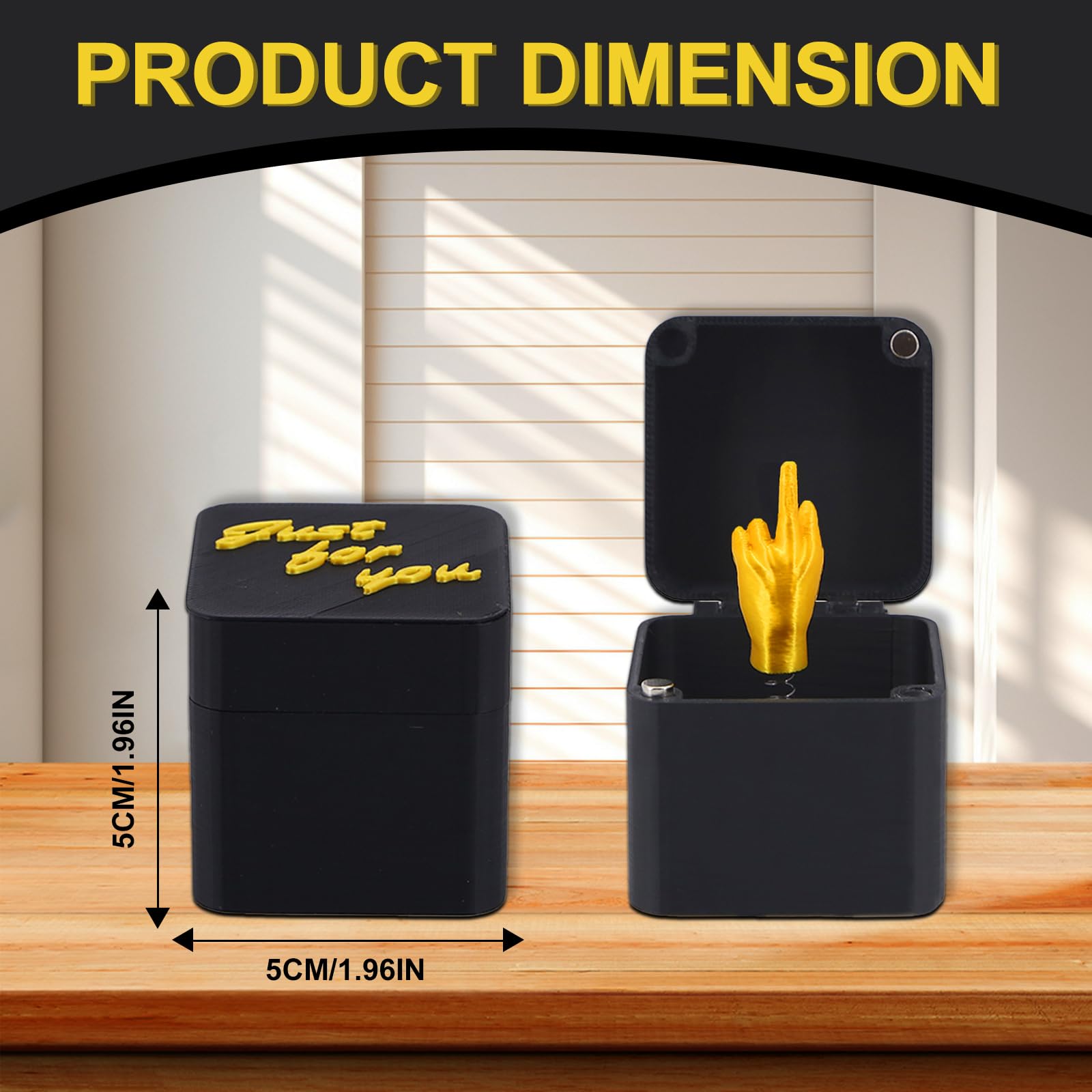 Middle Finger Surprise Gift Box Middle Finger In A Box Funny Prank Pop Up Gift Gag Prank Gifts Secret Christmas Funny Gifts for Office Desk Home Decor - Image 2