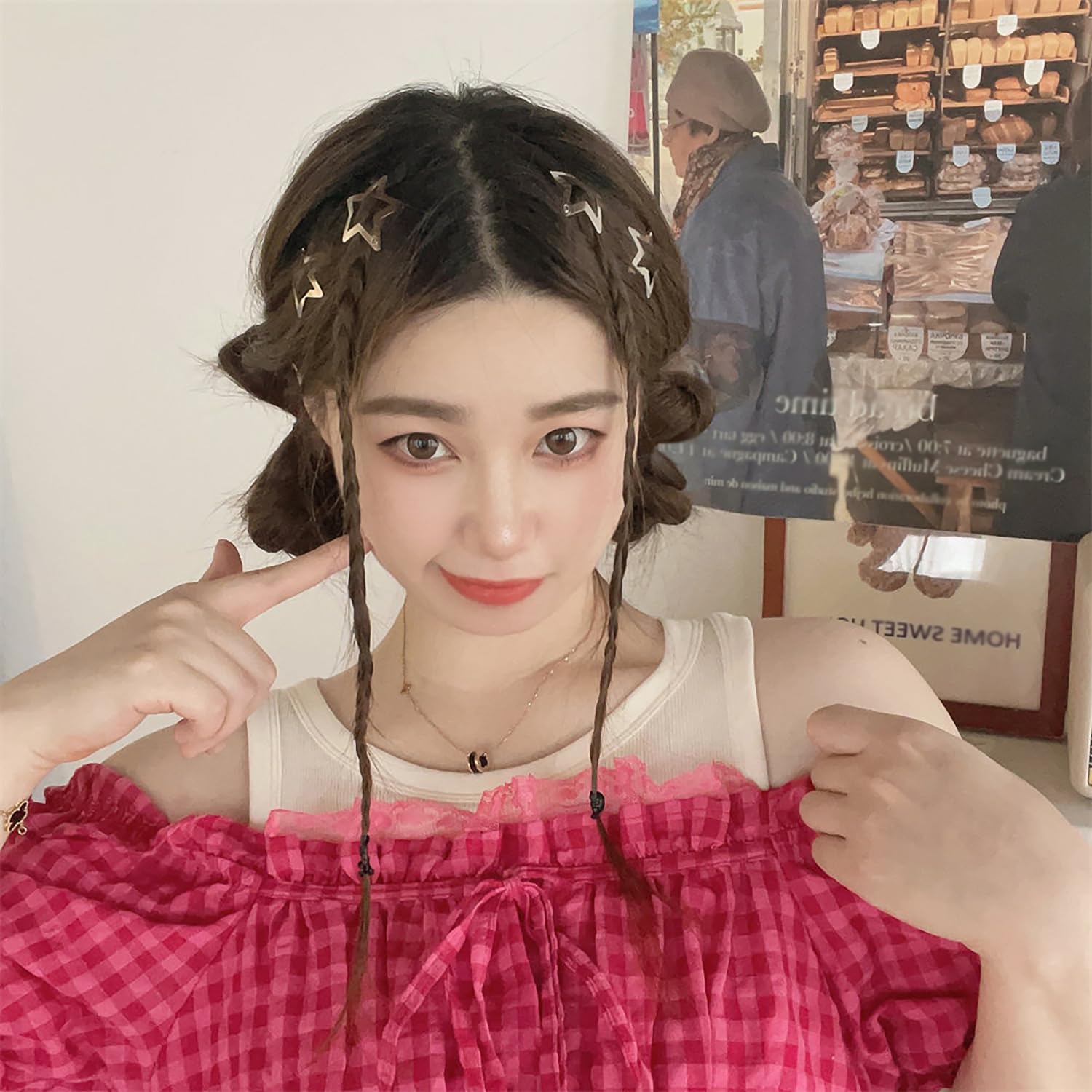 Amazon | ヘアクリップ 星 五芒星 ヘアピン ヘアクリップ 星 小さめ